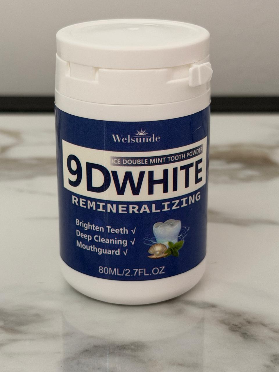 9DWhite Remineralizing Tooth Powder